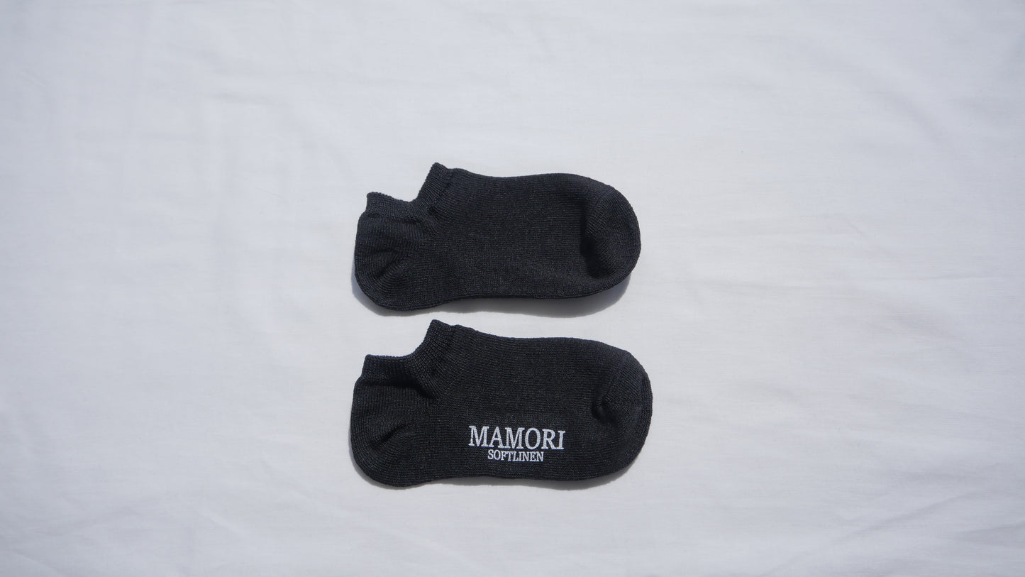 MAMORI Soft Linen Socks F Heavyweight 40/2 Low-cut socks