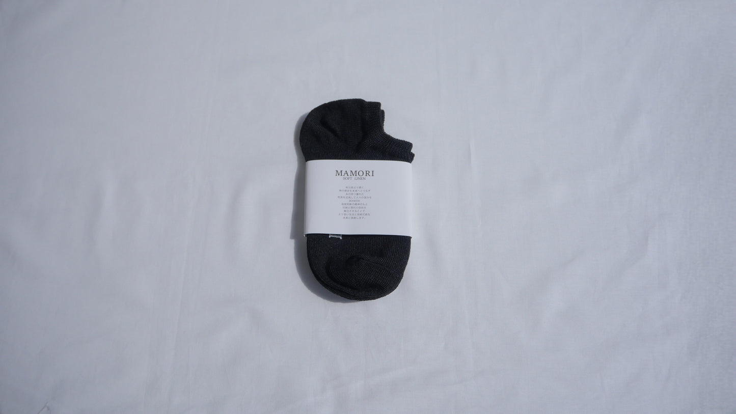 MAMORI Soft Linen Socks F Heavyweight 40/2 Low-cut socks