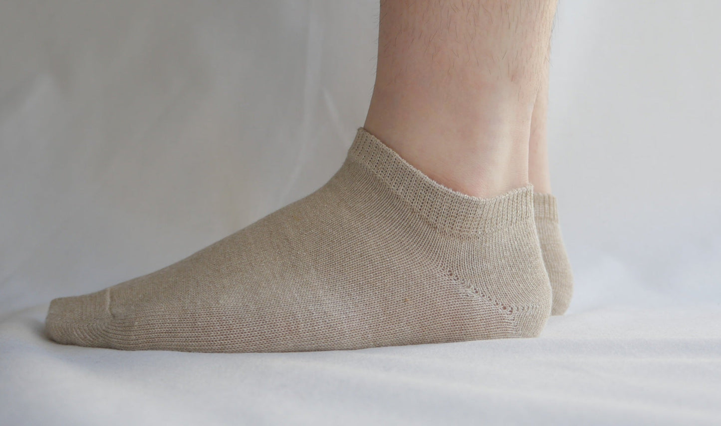 MAMORI Soft Linen Socks M Heavyweight 40/2 Low-cut socks