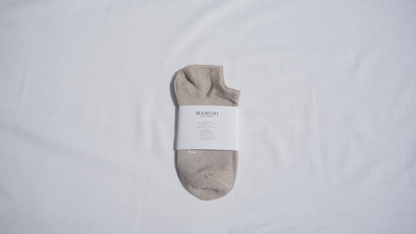 MAMORI Soft Linen Socks M Heavyweight 40/2 Low-cut socks