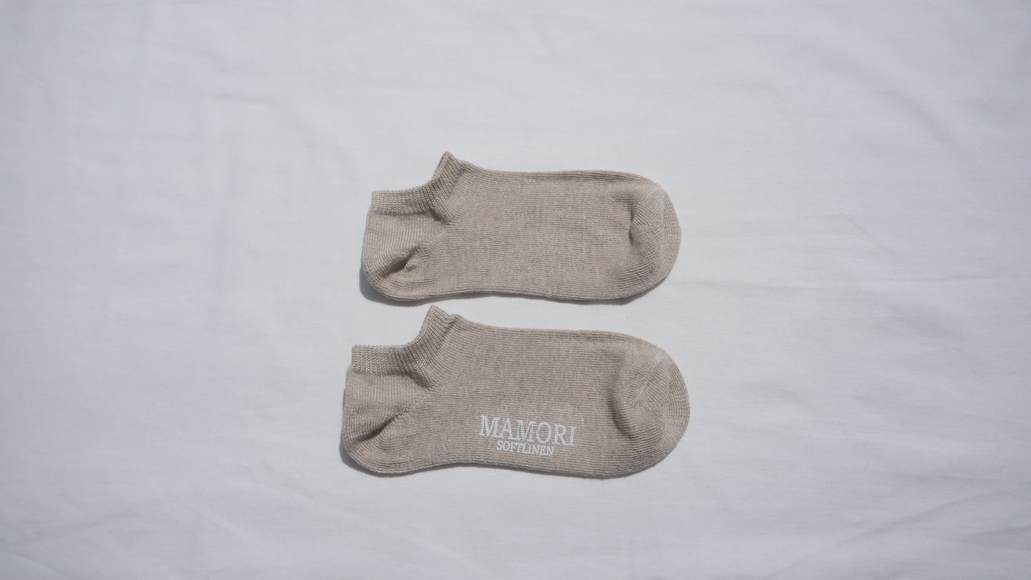 MAMORI Soft Linen Socks M Heavyweight 40/2 Low-cut socks