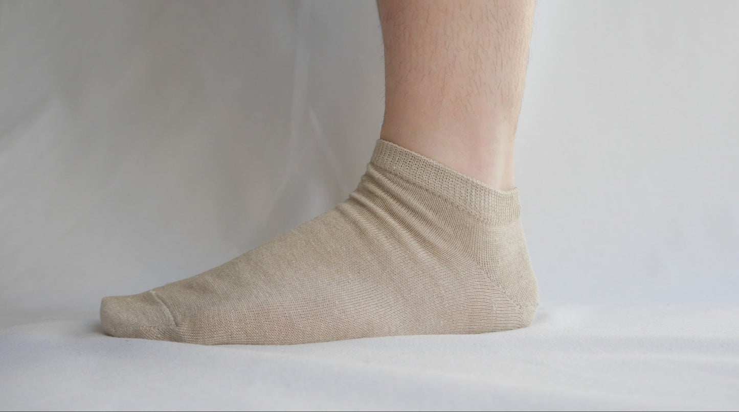 MAMORI Soft Linen Socks M Midweight 60/2 Low-cut socks