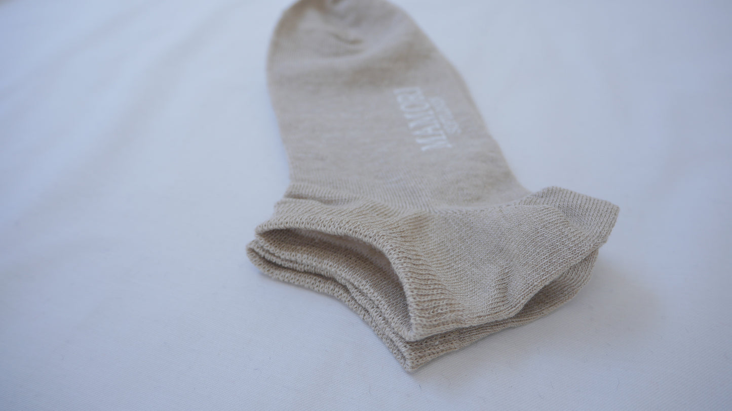 MAMORI Soft Linen Socks M Midweight 60/2 Low-cut socks