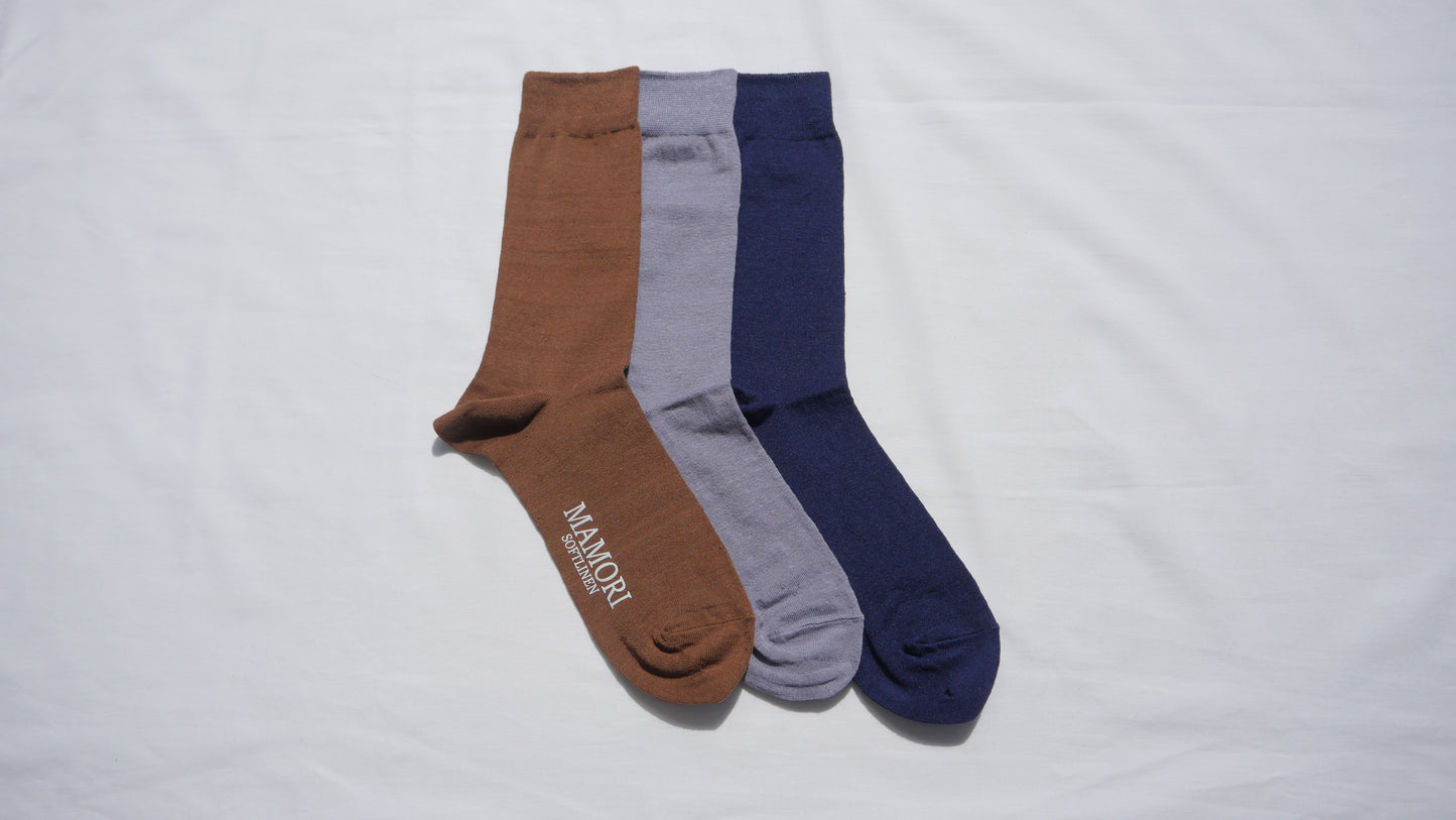 MAMORI Soft Linen Socks M Lightweight 80/1 Crew socks