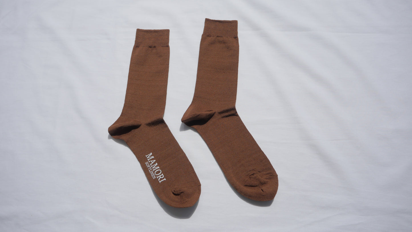 MAMORI Soft Linen Socks M Lightweight 80/1 Crew socks