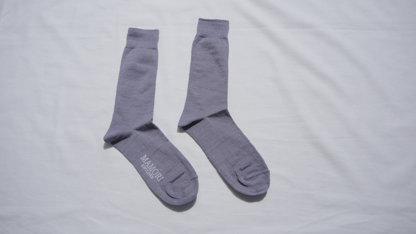 MAMORI Soft Linen Socks M Lightweight 80/1 Crew socks