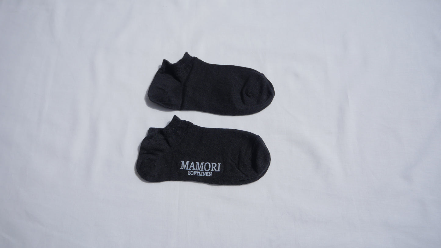 MAMORI Soft Linen Socks F Lightweight 80/1 Low-cut socks
