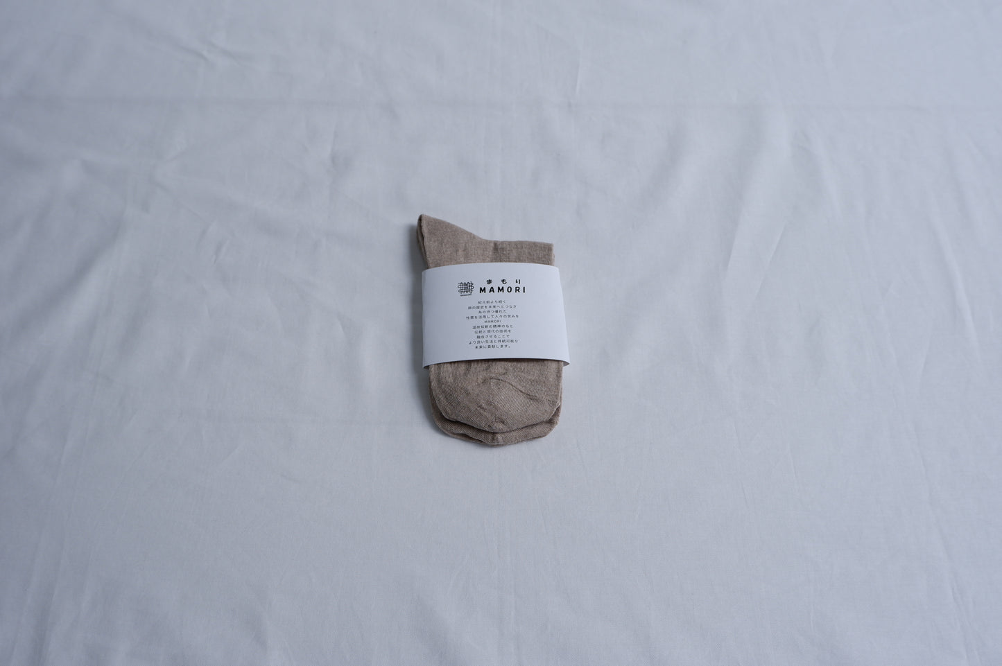 MAMORI Soft Linen Socks F Midweight 60/2 Short Crew Type