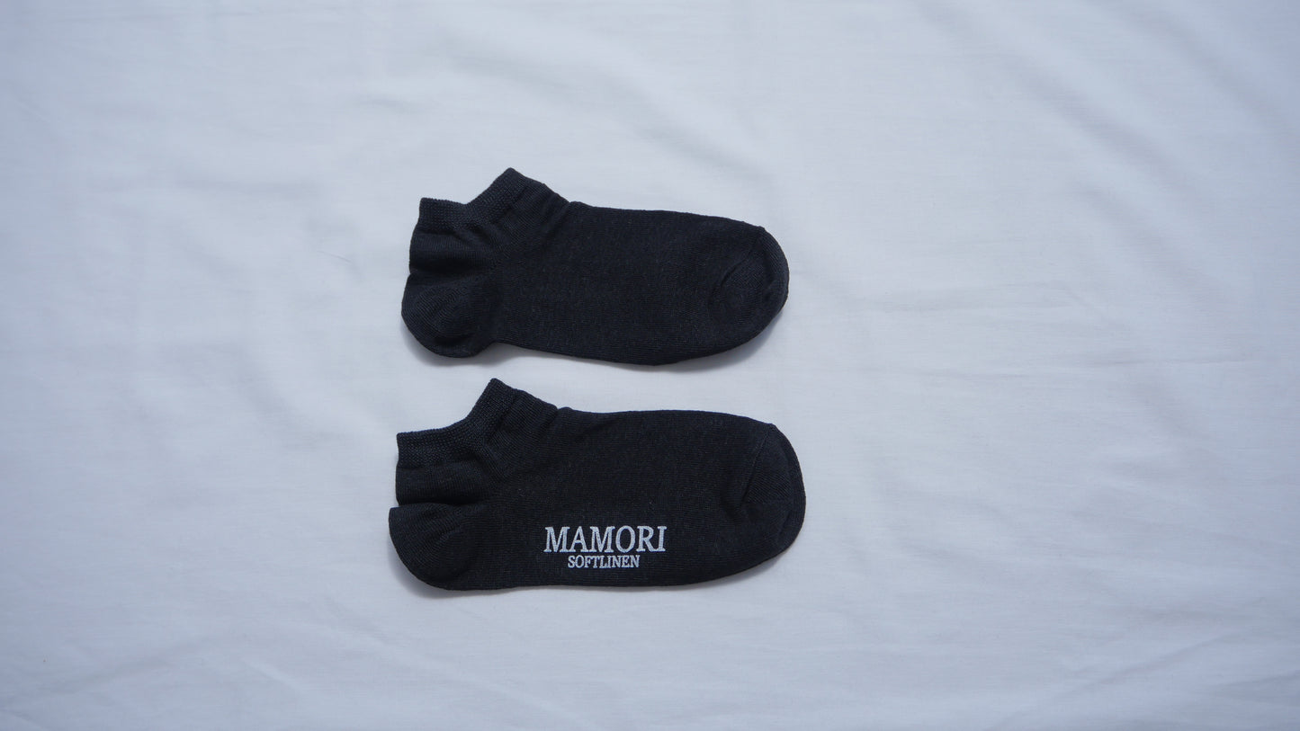 MAMORI Soft Linen Socks F　60/2　 Low-cut socks