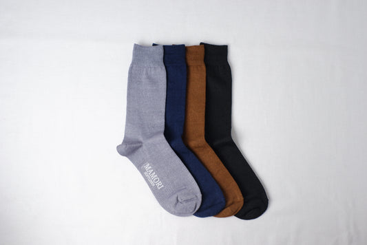 MAMORI Soft Linen Socks M　Midweight　60/2　Crew Type