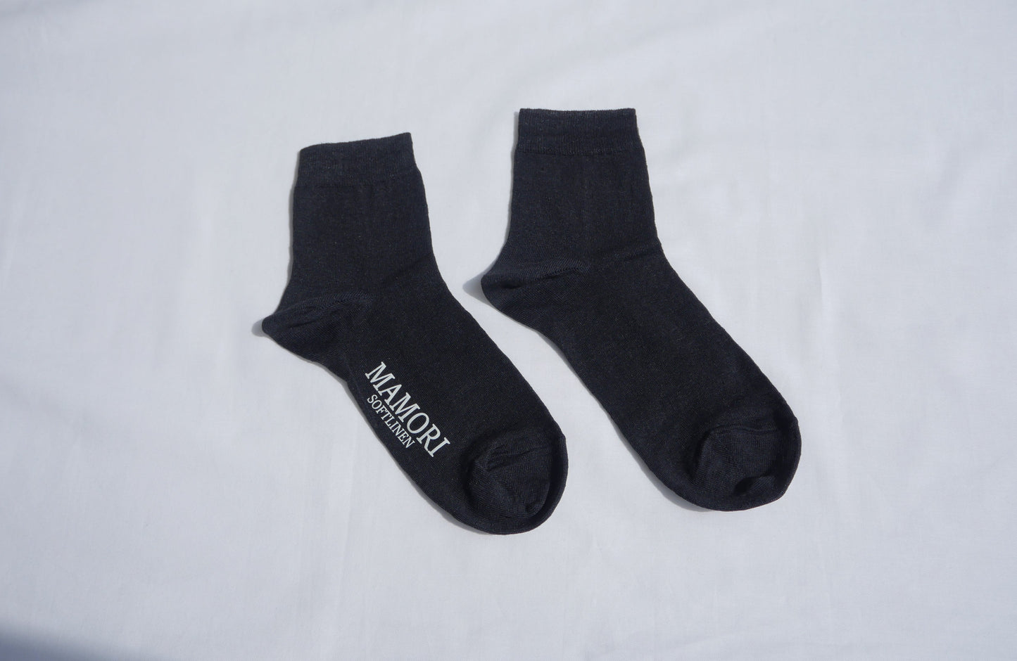 MAMORI Soft Linen 　Socks F　Lightweight　80/1  Short Crew Type
