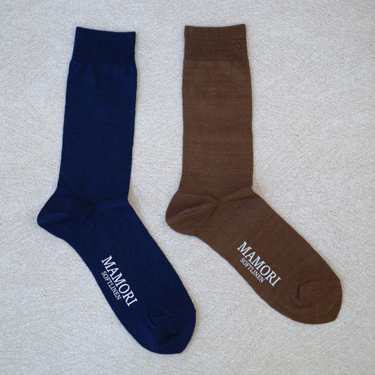 MAMORI Soft Linen Socks M