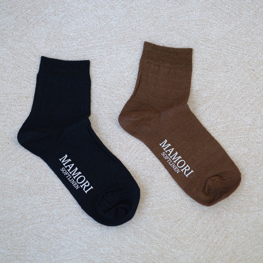 MAMORI Soft Linen Socks F