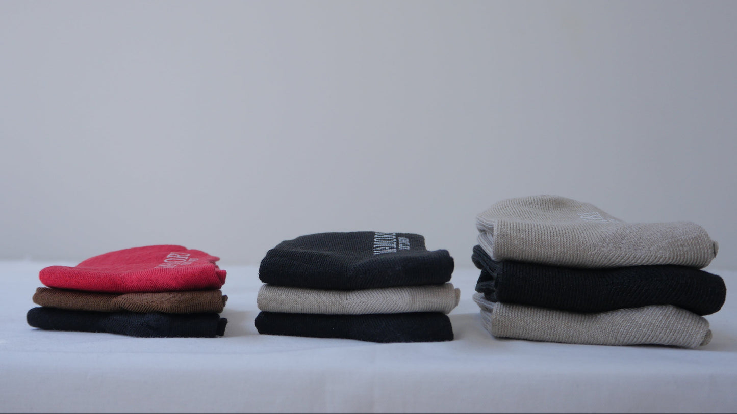 MAMORI Soft Linen 　Socks F　Lightweight　80/1  Short Crew Type